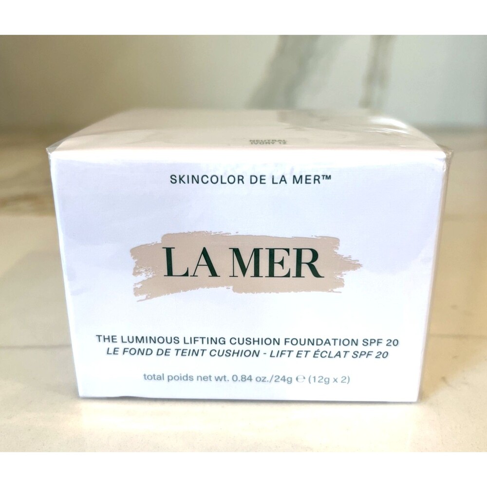 NIB La Mer Lifting Cushion Foundation + refill Nuetral Ivory 12 SPF 20 - 2x12g
